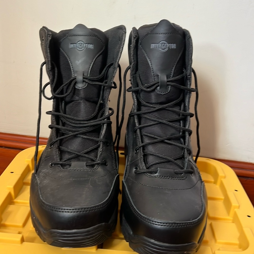 Interceptor Men's Force 6" Steel Toe Tactical Boots Size 14